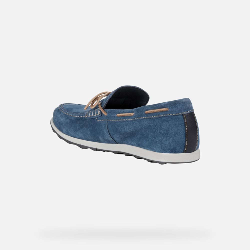 Geox Erkek Loafers Mavi - Calarossa - ZMU-127456